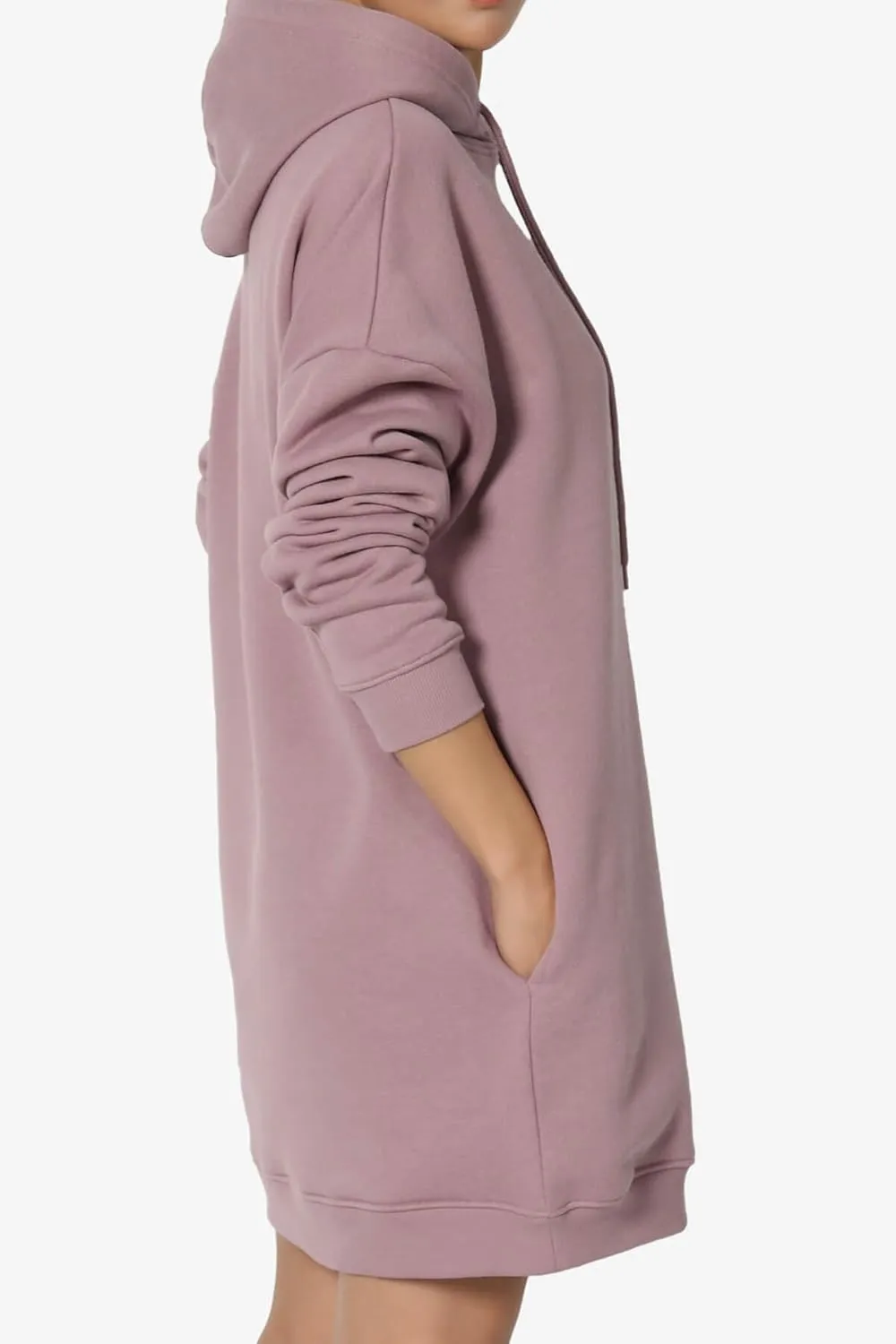 TheMogan Women's S~3X Basic Oversized Pullover Long Hoodie Loose Fit Fleece Tunic Sweatshirts