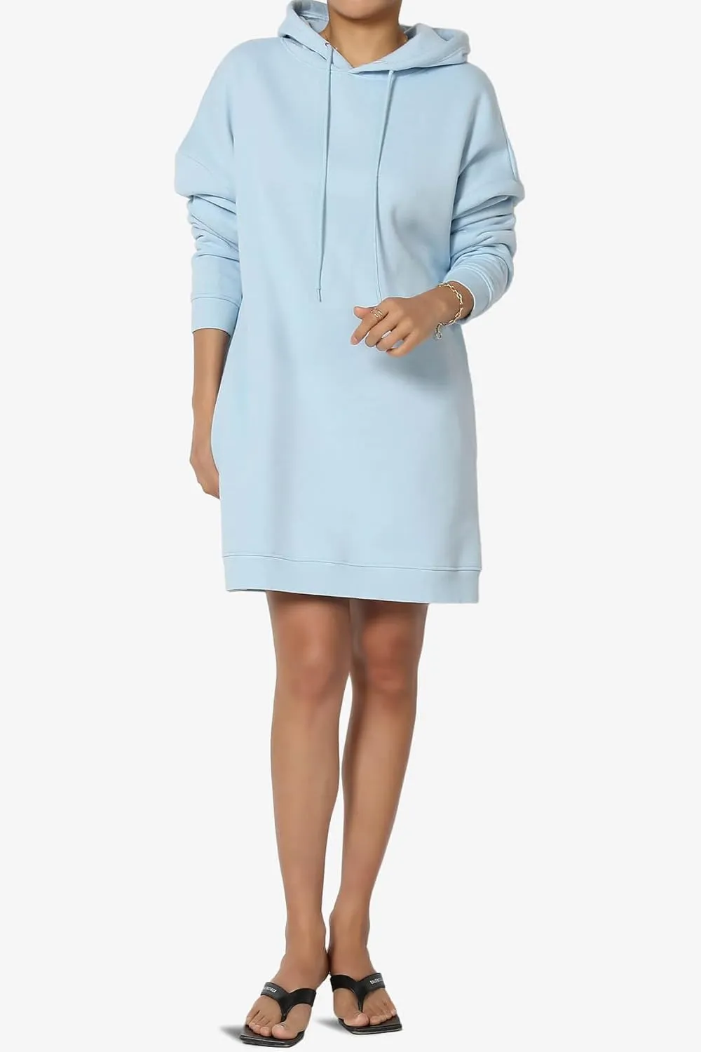 TheMogan Women's S~3X Basic Oversized Pullover Long Hoodie Loose Fit Fleece Tunic Sweatshirts