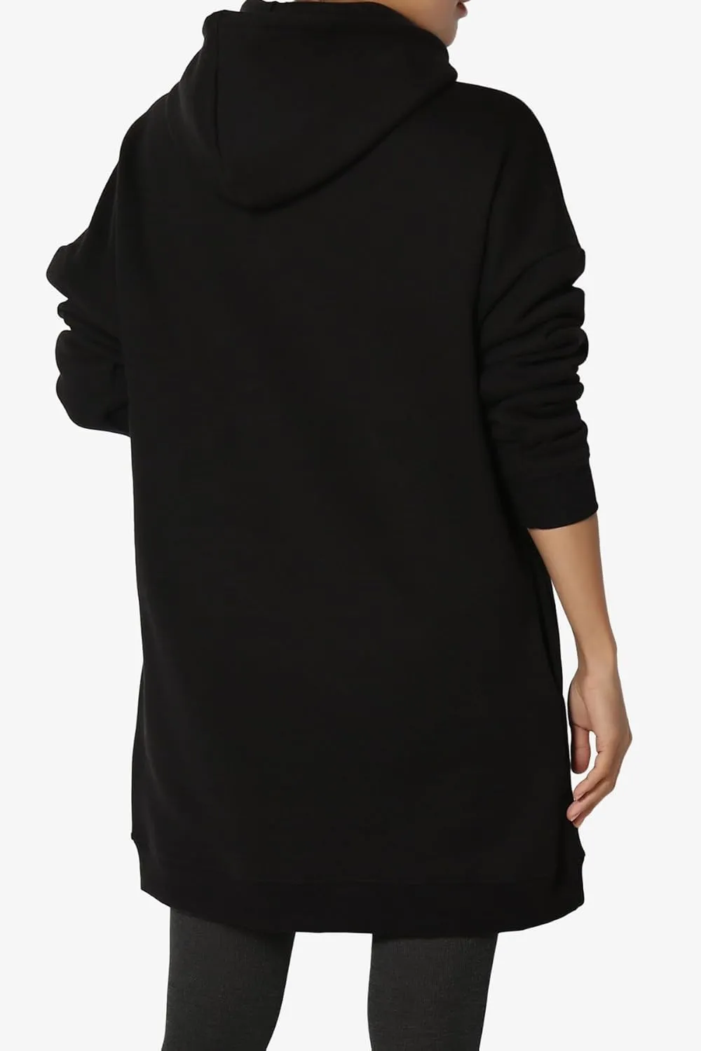 TheMogan Women's S~3X Basic Oversized Pullover Long Hoodie Loose Fit Fleece Tunic Sweatshirts