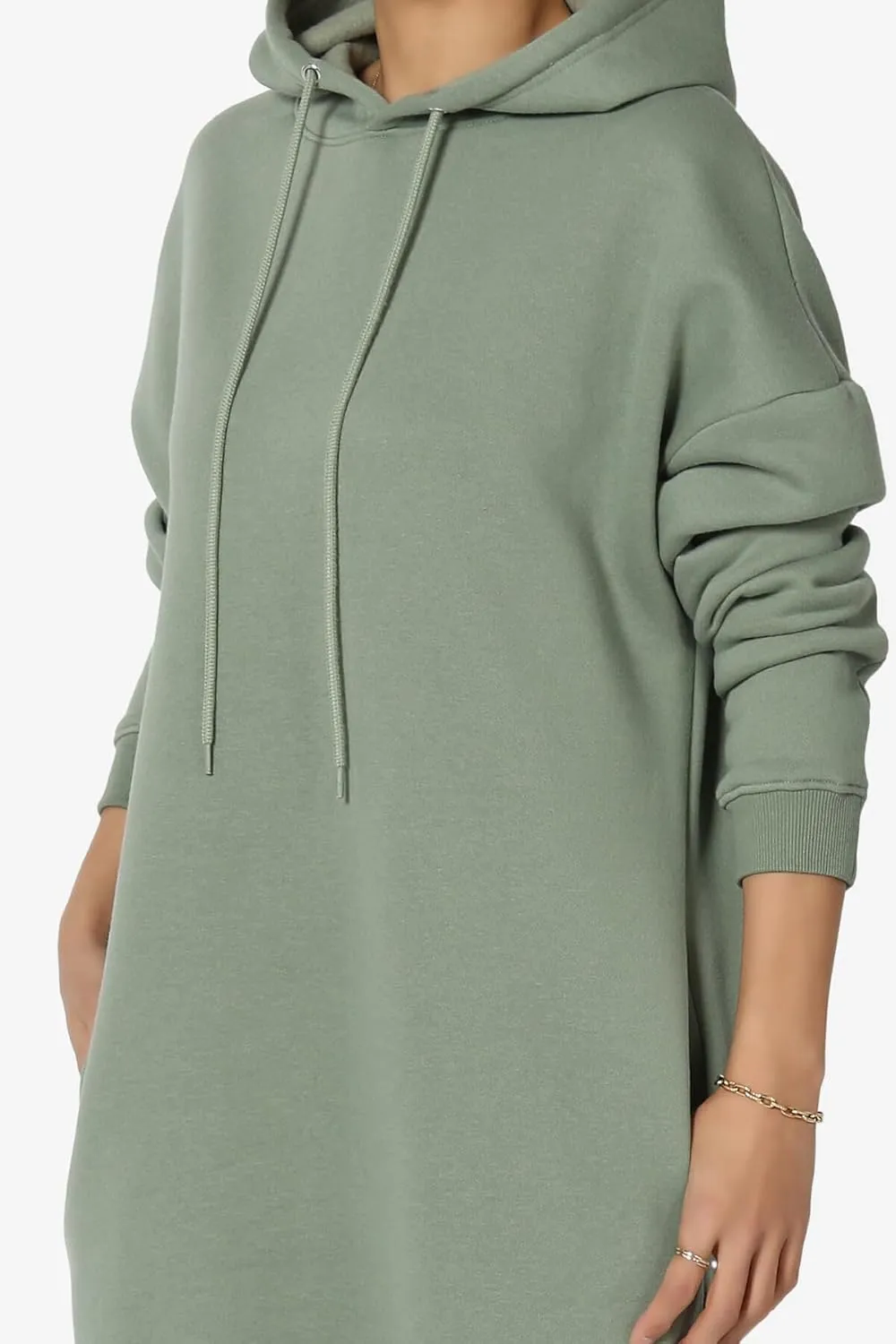 TheMogan Women's S~3X Basic Oversized Pullover Long Hoodie Loose Fit Fleece Tunic Sweatshirts