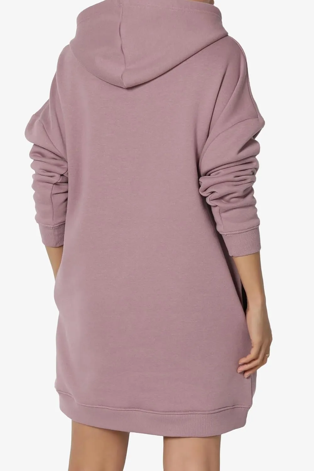 TheMogan Women's S~3X Basic Oversized Pullover Long Hoodie Loose Fit Fleece Tunic Sweatshirts