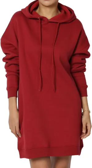 TheMogan Women's S~3X Basic Oversized Pullover Long Hoodie Loose Fit Fleece Tunic Sweatshirts