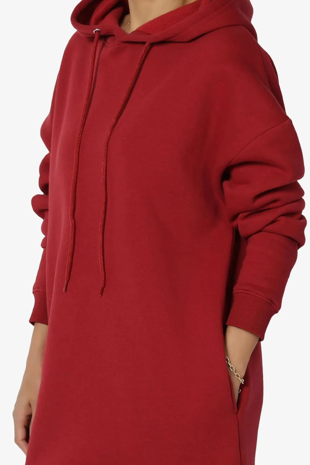 TheMogan Women's S~3X Basic Oversized Pullover Long Hoodie Loose Fit Fleece Tunic Sweatshirts