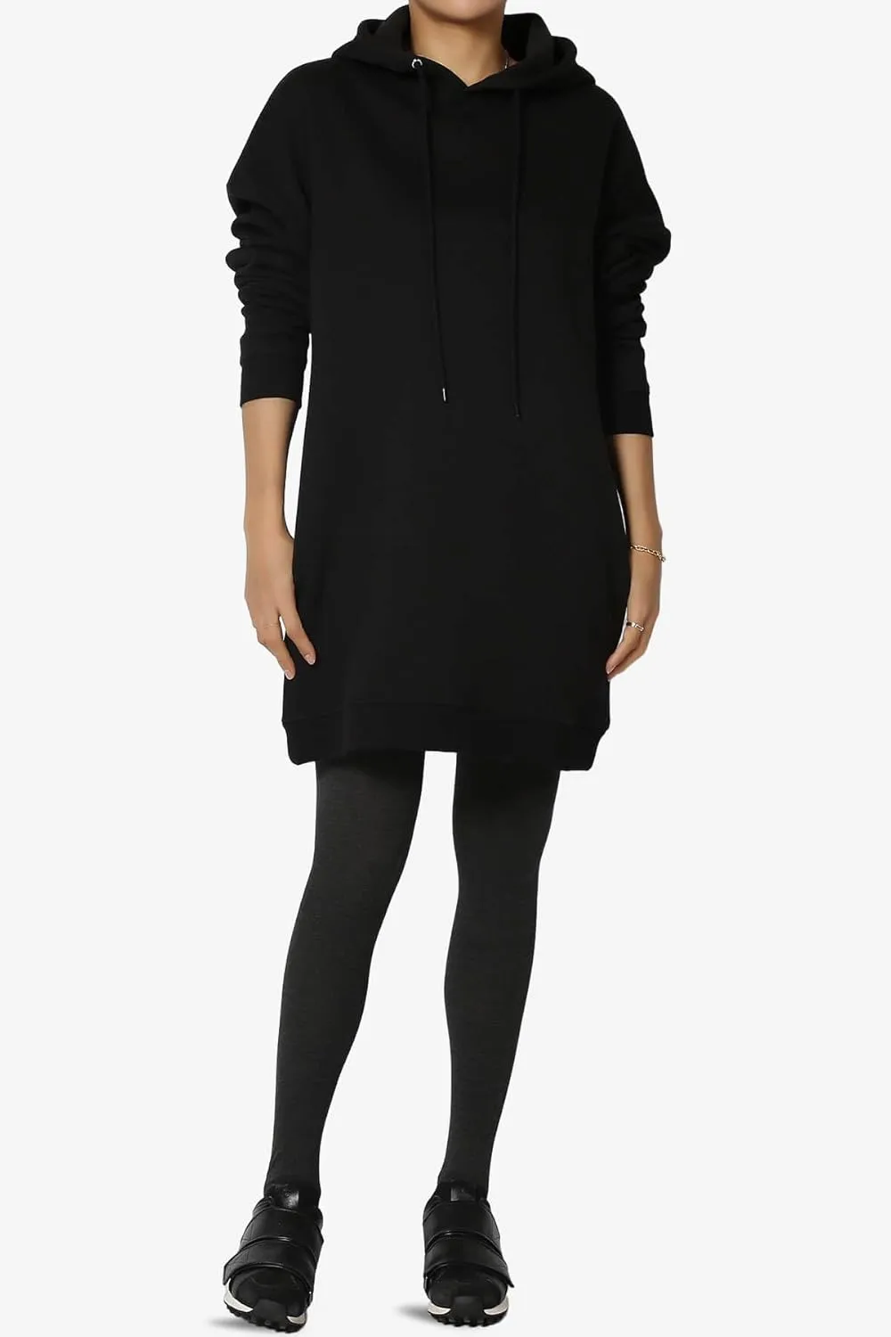 TheMogan Women's S~3X Basic Oversized Pullover Long Hoodie Loose Fit Fleece Tunic Sweatshirts