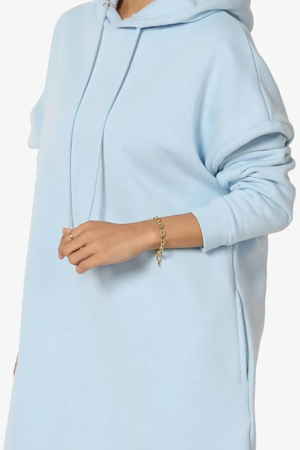 TheMogan Women's S~3X Basic Oversized Pullover Long Hoodie Loose Fit Fleece Tunic Sweatshirts