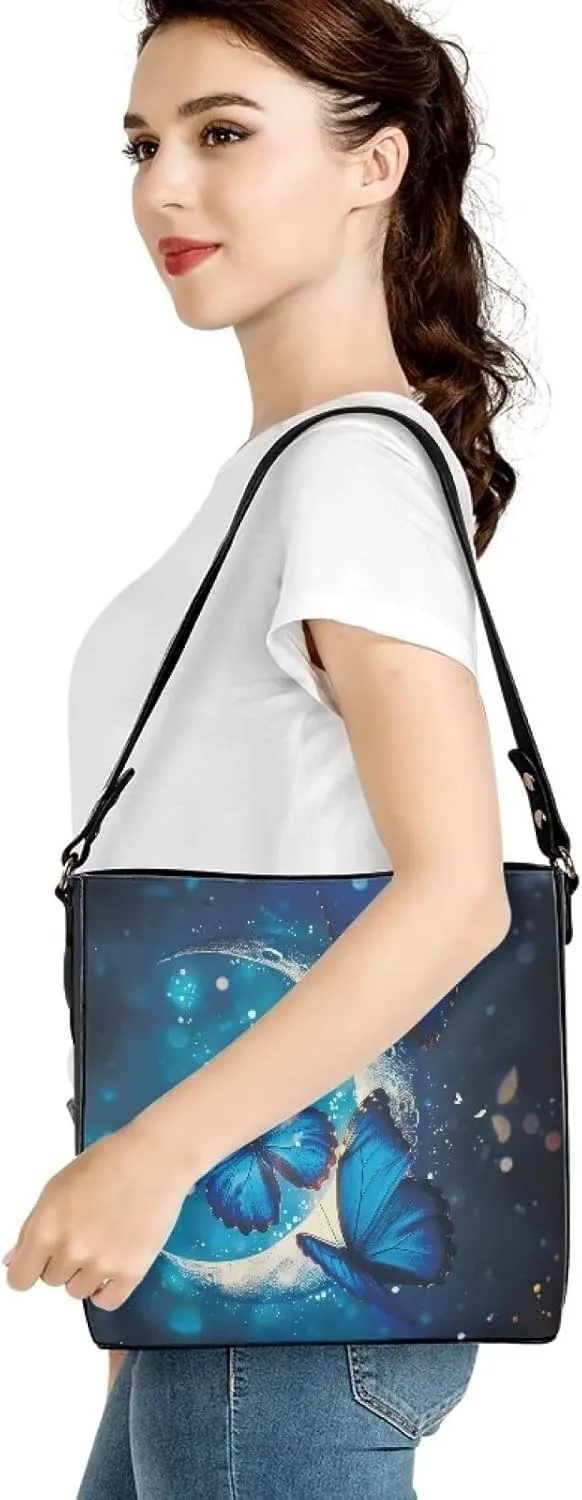 Tuoxiukan Custom Photo Tote Bags for Women Personalized Top Handle Bags with Text Logo Gifts for Mom Dad from Daughter