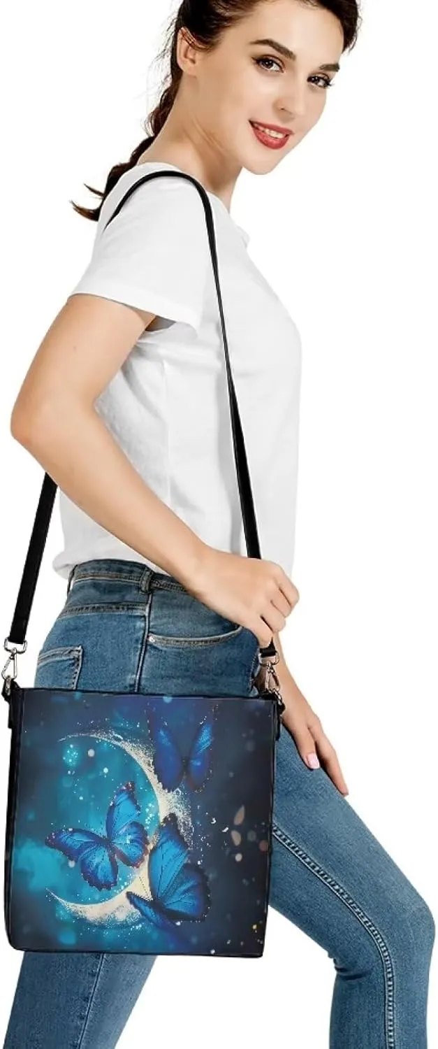 Tuoxiukan Custom Photo Tote Bags for Women Personalized Top Handle Bags with Text Logo Gifts for Mom Dad from Daughter