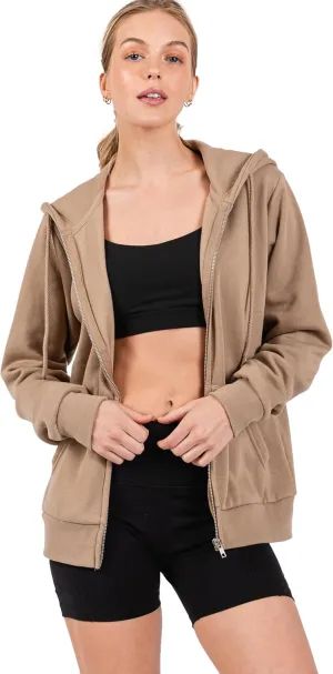Urban Look Everyday Soft Fleece Zip Up Hoodies