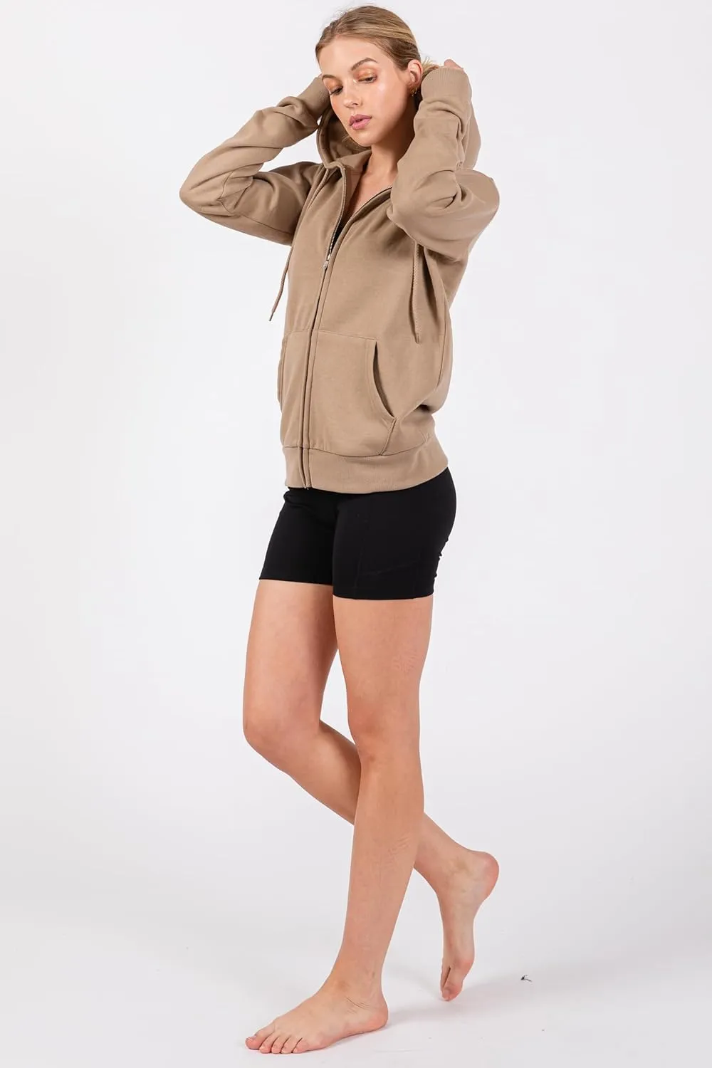 Urban Look Everyday Soft Fleece Zip Up Hoodies