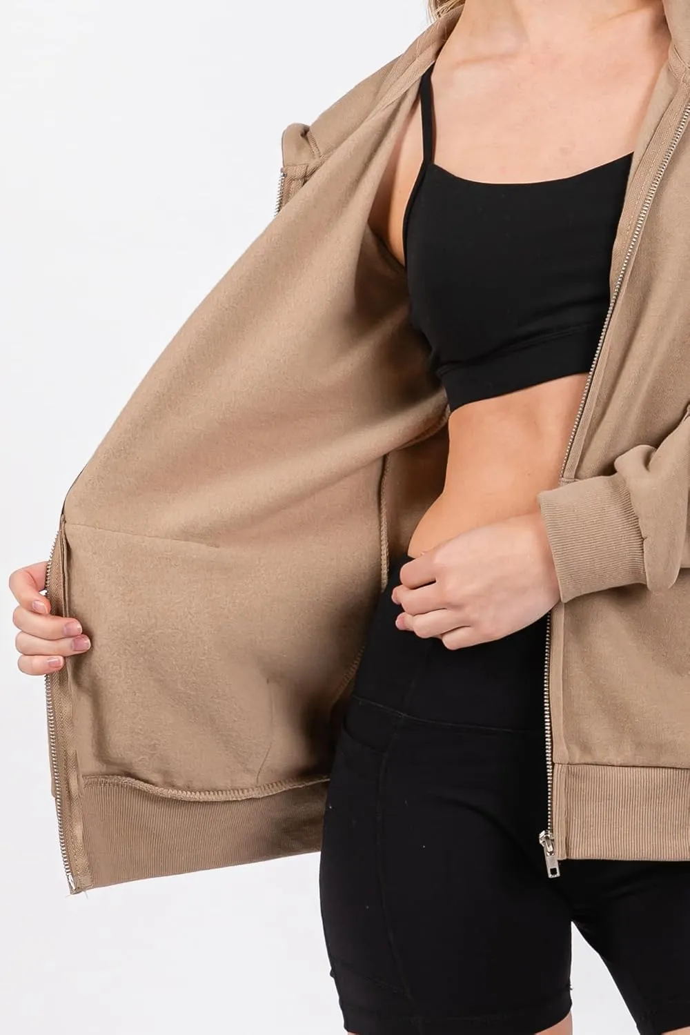 Urban Look Everyday Soft Fleece Zip Up Hoodies