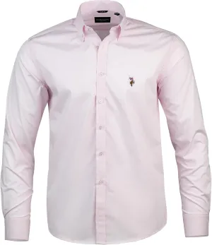 U.S. Polo Assn. Regular Fit Long Sleeve Button Down Dress Shirts for Men Wrinkle Free Long Sleeve Shirt Mens Formal Stretch