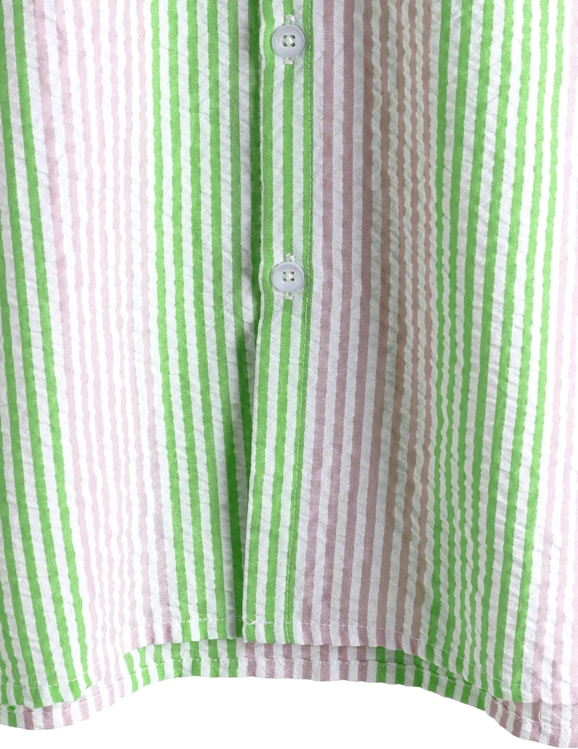 VATPAVE Mens Casual Striped Shirts Short Sleeve Button Down Summer Shirts Regular Fit Beach Shirts with Pocket