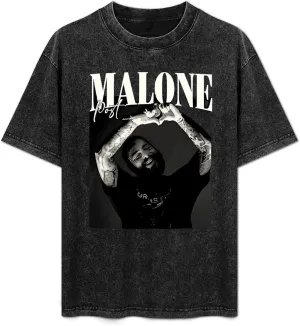 Vintage Washed T-Shirt Graphic Short Sleeve Cotton Tops for Men Women
