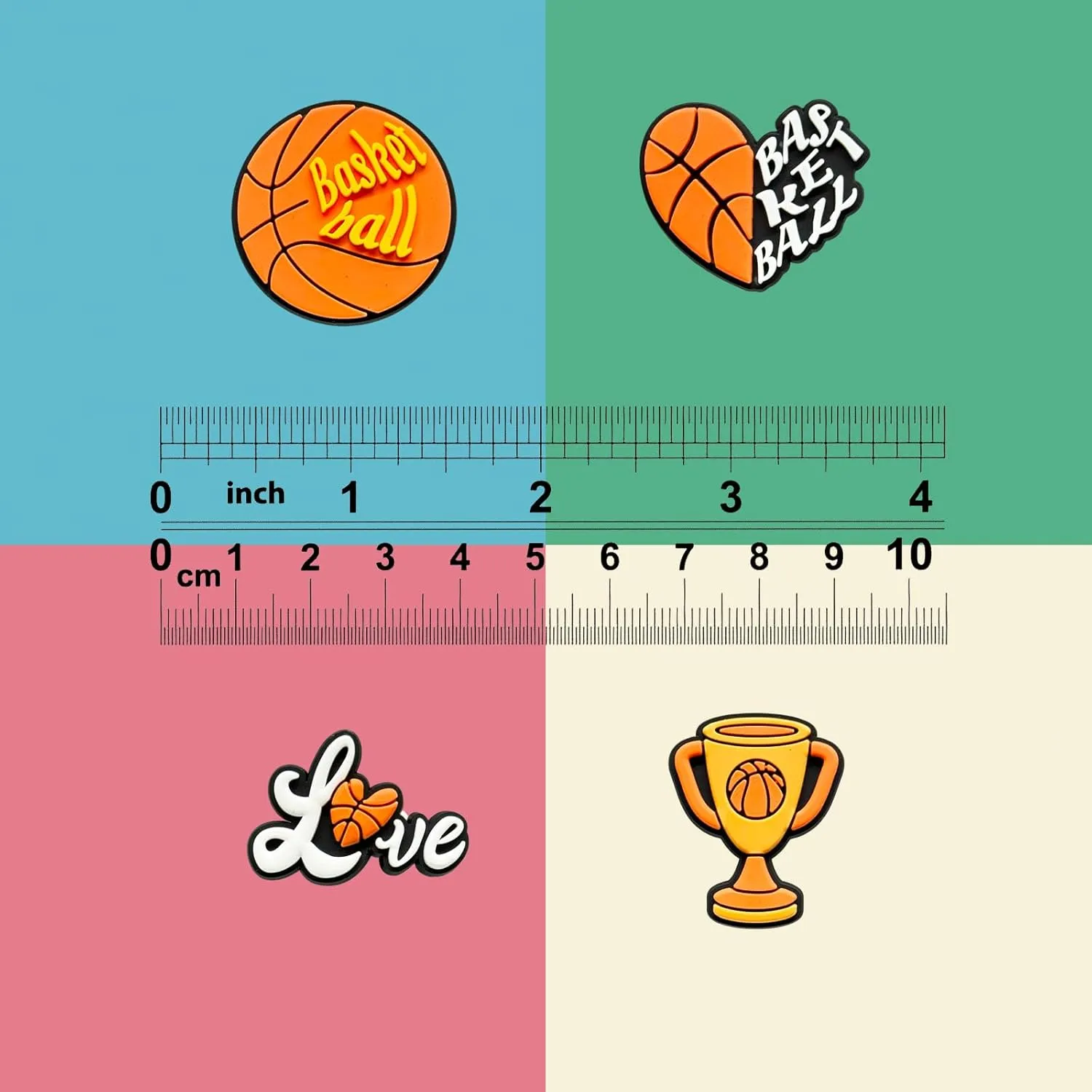 Volleyball Basketball Hockey Pickleball Sports Ball Shoe Charms Fit for Clog Sandals Decoration, Ballet Cheer Surf Shoe Charms for Party Favor