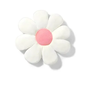 White Daffy Flower Pillow