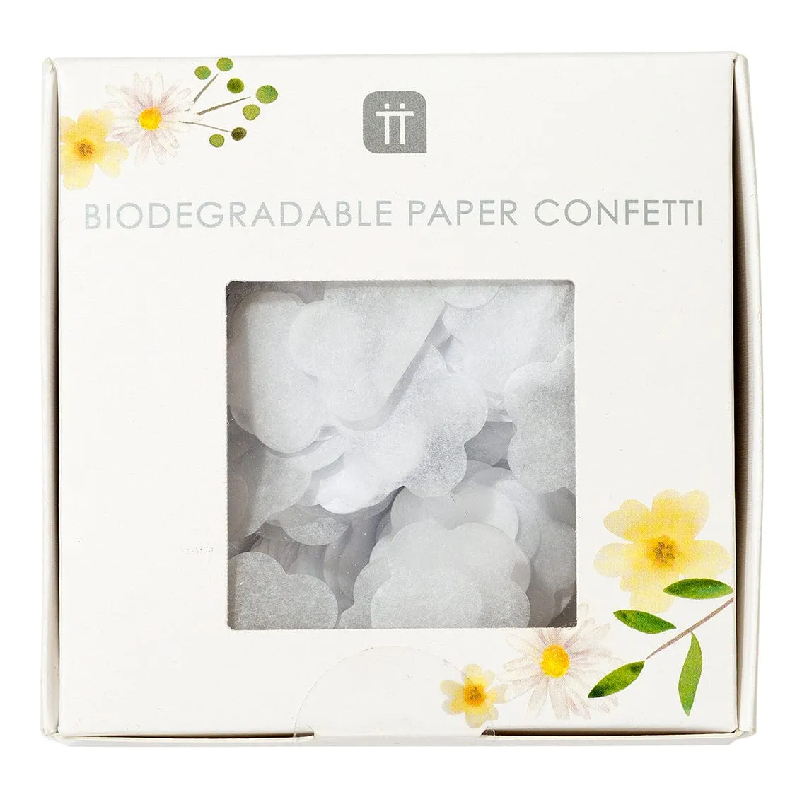White Flower Wedding Day Confetti