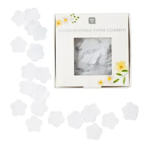 White Flower Wedding Day Confetti