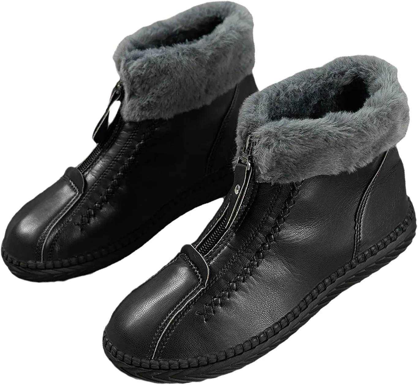 Winter Boots for Women Cute Wide Women's Winter Boots Waterproof Warm Snow Boots Womens Tall Wedge Heel Winter Boots for Women Tall Winter Boots for Women 2023 Leather