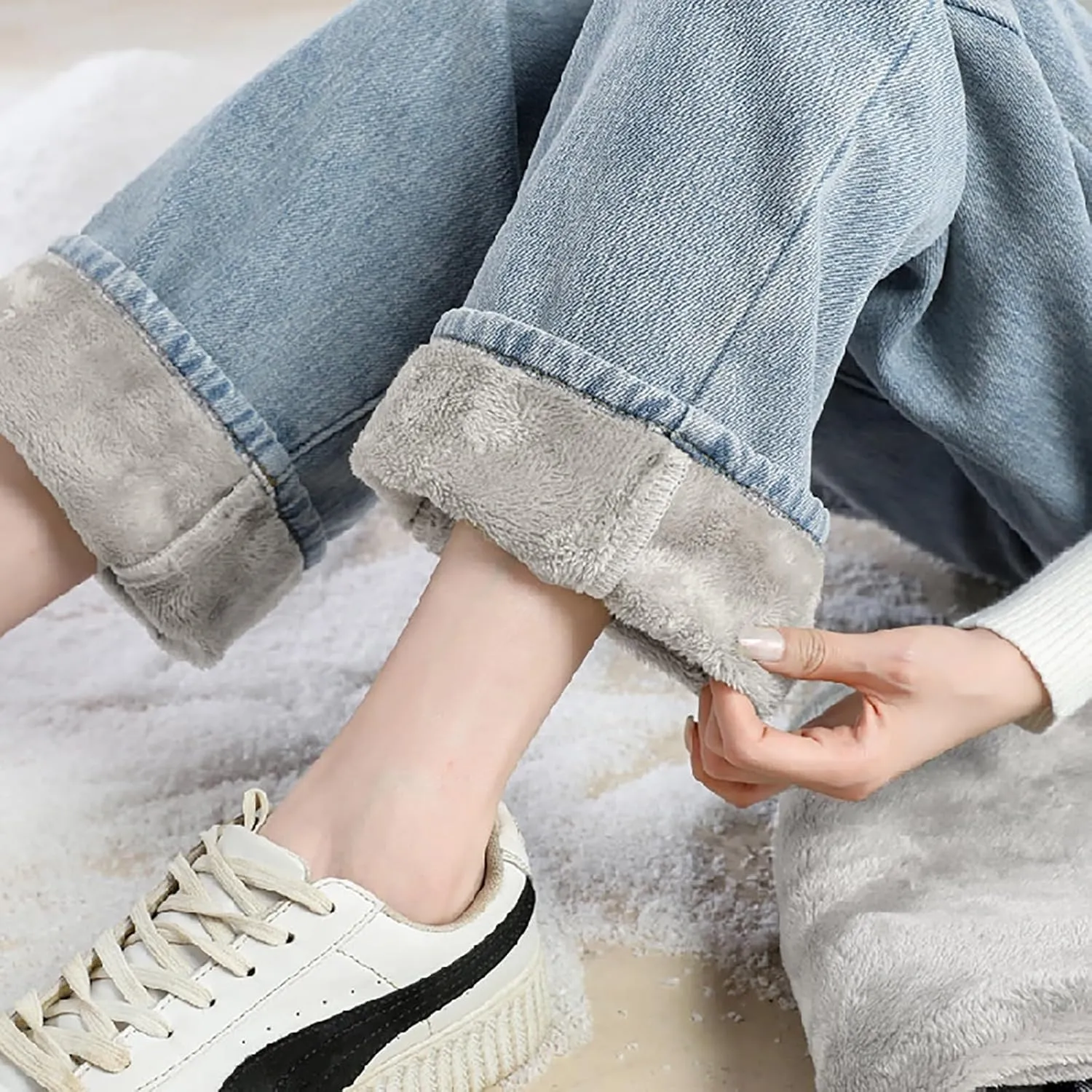 Women Boyfriend Jeans Pants Loose Fit High Waisted Straight Baggy Denim Wide Leg Jeans Y2K Streetwear with Pockets