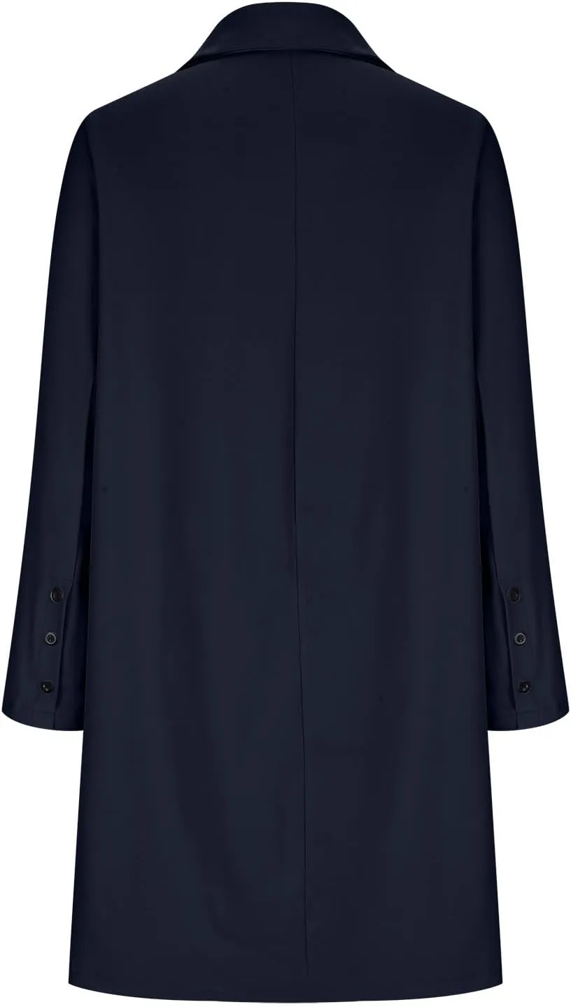 Women Long Blazer Oversize Lapel Long Sleeve Trendy Suit Jackets One Button Loose Fit 2024 Winter Business Dressy Coats