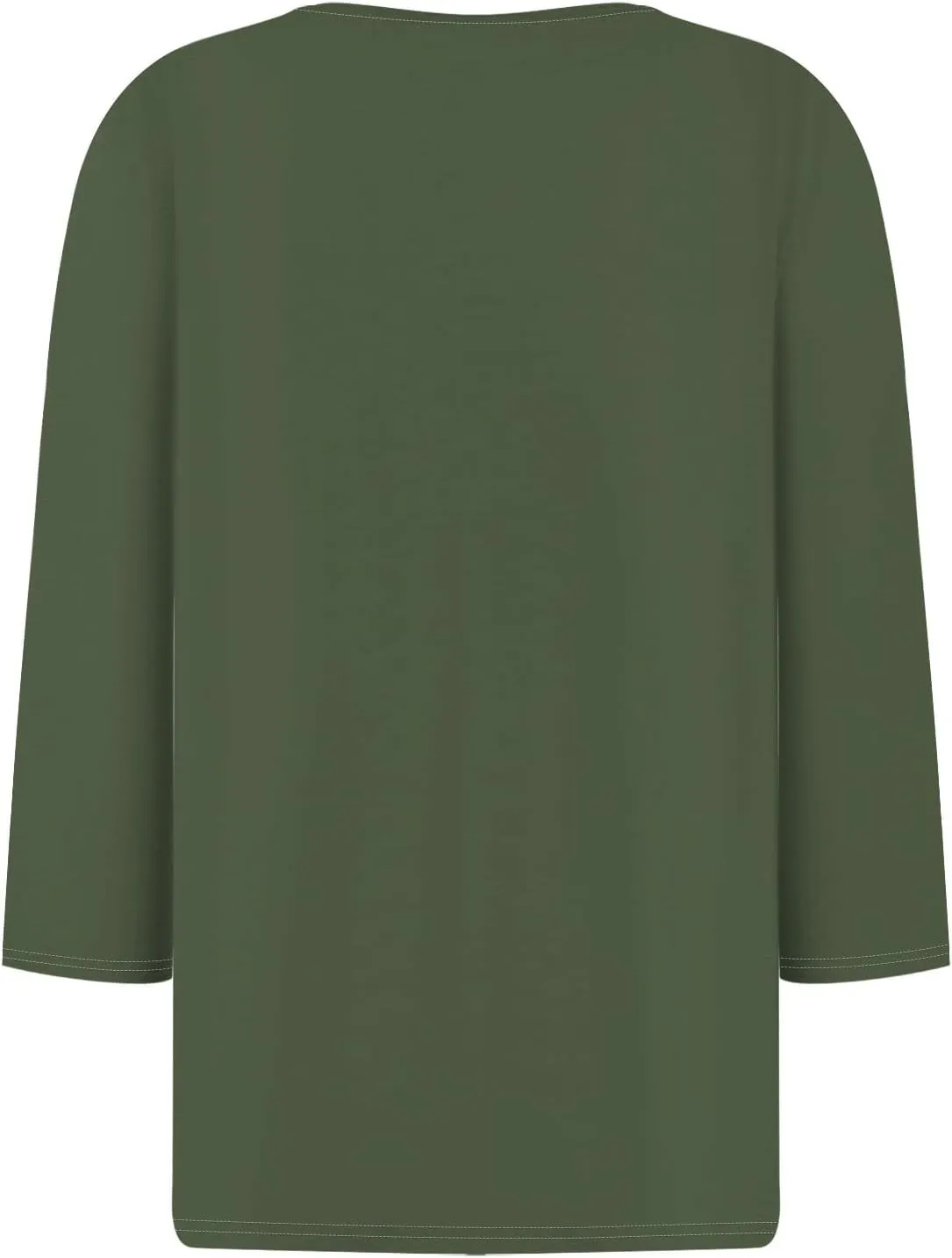 Women's 2024 Fashion Tops 3/4 Sleeve T-Shirts Cute Crewneck Basic Business Tees Blouses