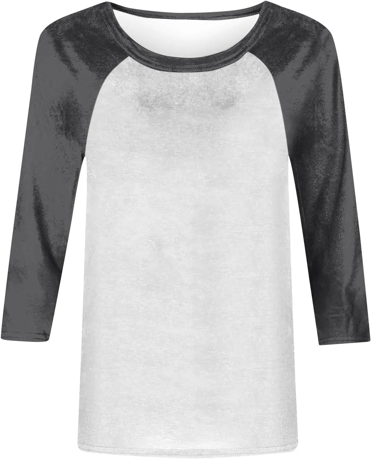 Womens Baseball Shirts 3/4 Sleeve Casual Workout T-Shirts Color Block Cute Comfy Blouses College Spring Summer Tops