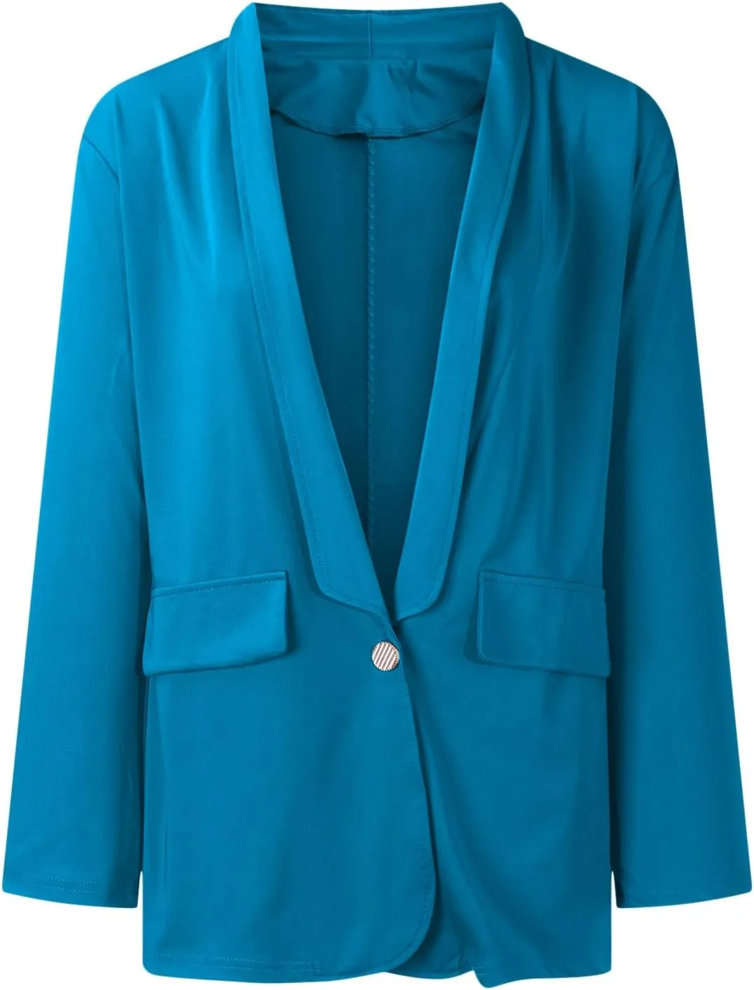 Womens Casual Light Weight Thin Jacket Slim Coat Long Sleeve Blazer Office Trench Coat Cardigan for Women