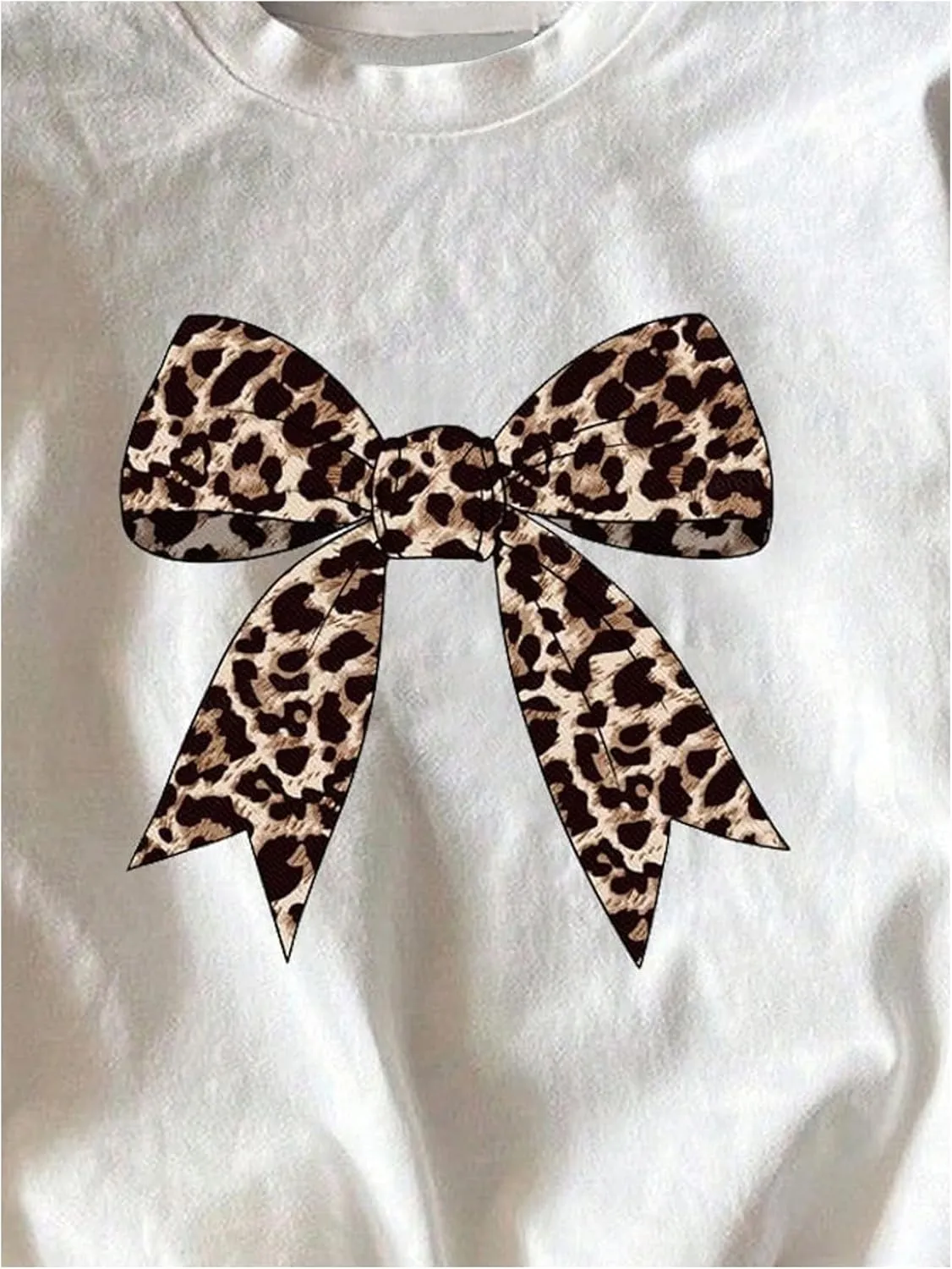 Women's Cherry Bow Graphic Tees Short Sleeve Crew Neck Summer T Shirt Tops for Women Trendy