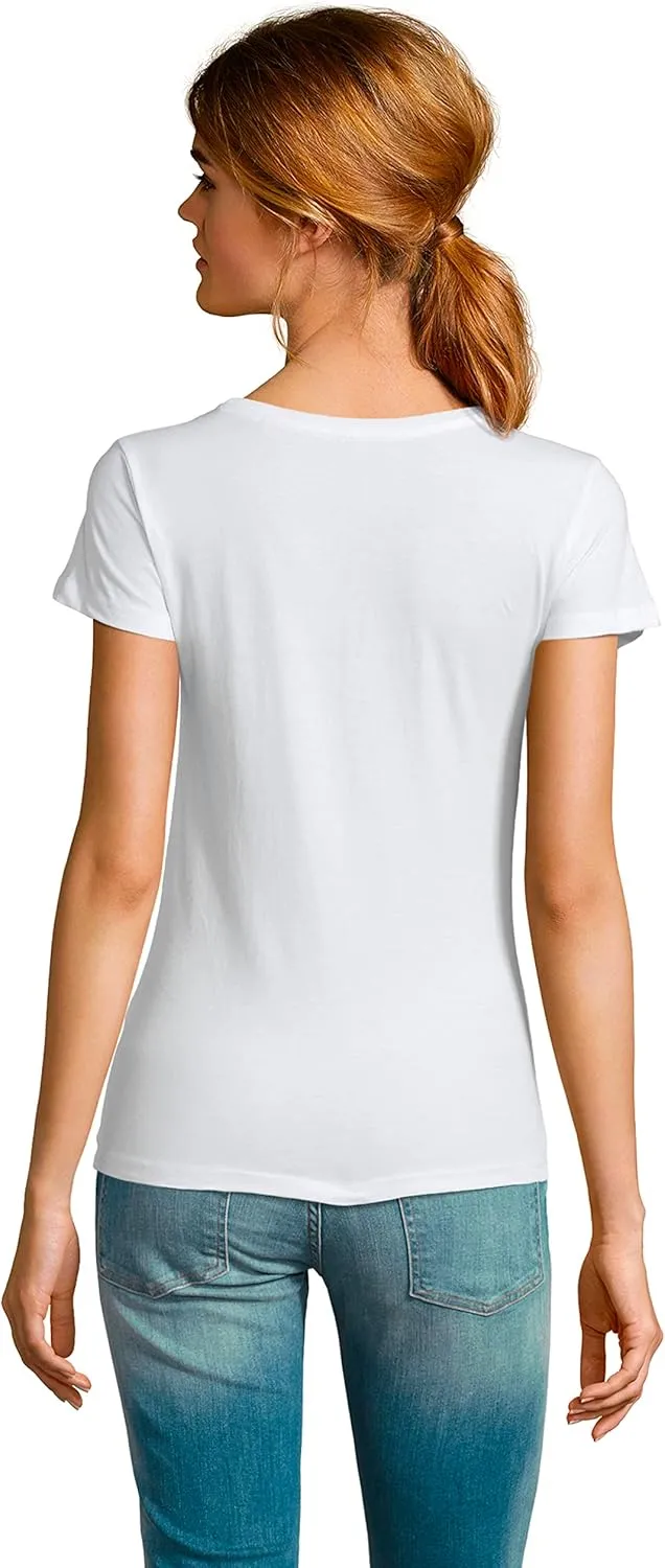 Women's Graphic T-Shirt Organic Cute Pandas in Your Pocket Eco-Friendly Ladies Limited Edition Short Sleeve