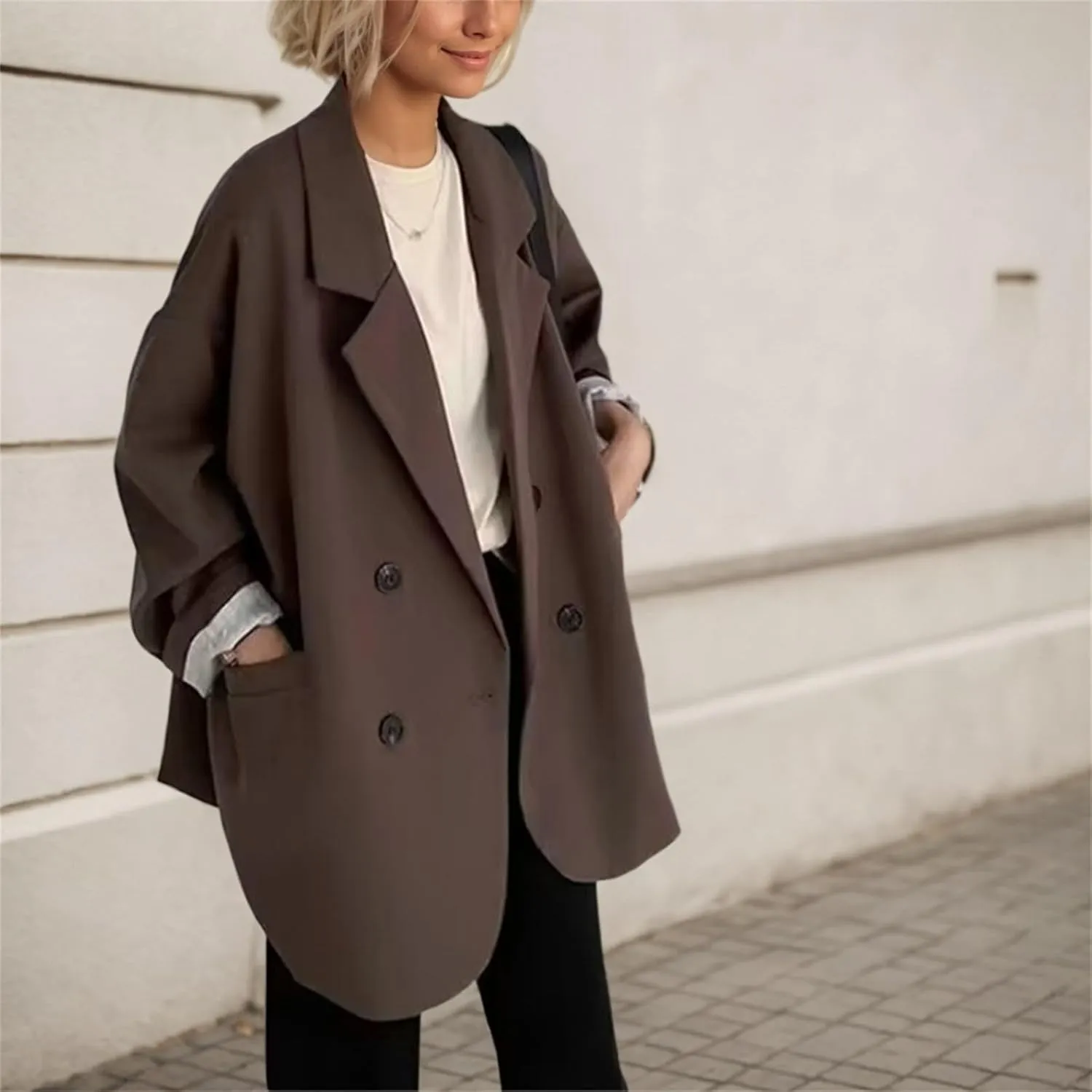 Women's Lightweight Suede Fitted Motorcycle Jacket Zip-up Cropped Coats Casual Faux Leather Asymmetrical Outerwear