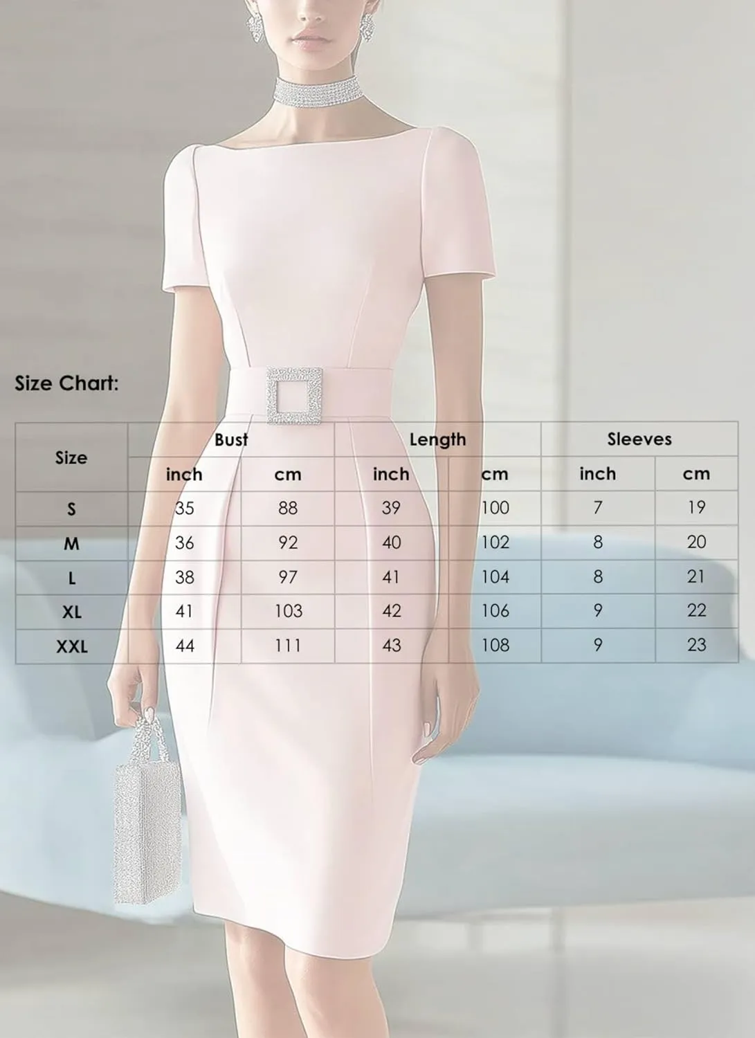 Womens Mini Dress Boat Neck Short Sleeve Pink Solid Color Elegant Glamorous Spring Autumn Evening Party Wedding Dress