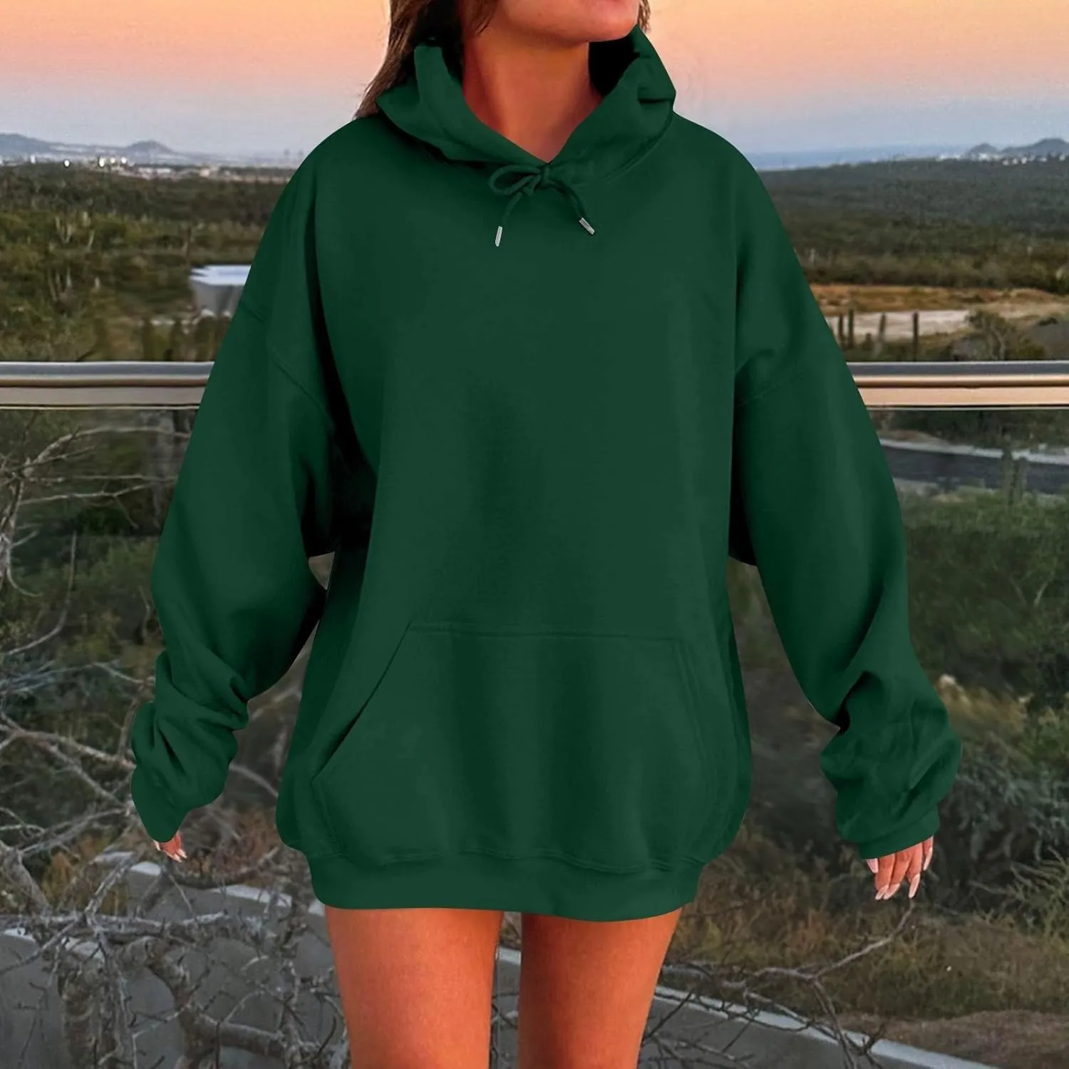 Womens Oversized Hoodies Winter Cotton Sweatshirts Pullover 2024 Fashion Tops Trendy Outfits Loose Sweatshirts