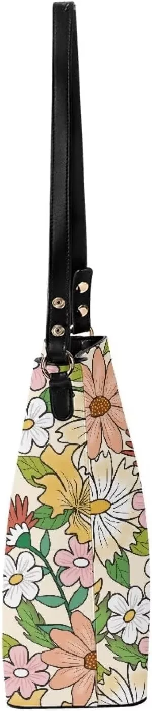 Womens Purse Tote Bags with Detachable Strap and Magnetic Snap Ladies Travel Shoulder Satchel