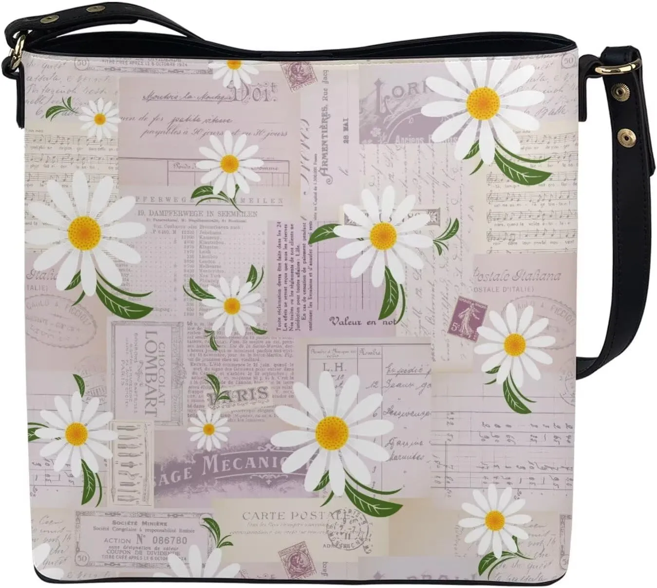 Womens Purse Tote Bags with Detachable Strap and Magnetic Snap Ladies Travel Shoulder Satchel