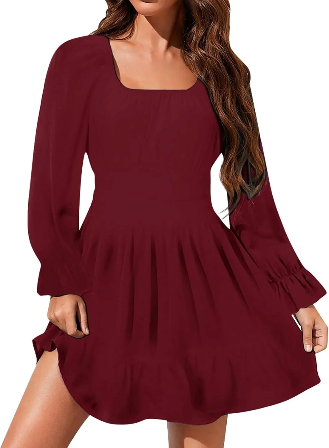 Women's Summer Sleeveless Midi Sundress Swing Casual Flowy Tiered Shirts Dress Beach Travel Vacation Outfits with Pockets