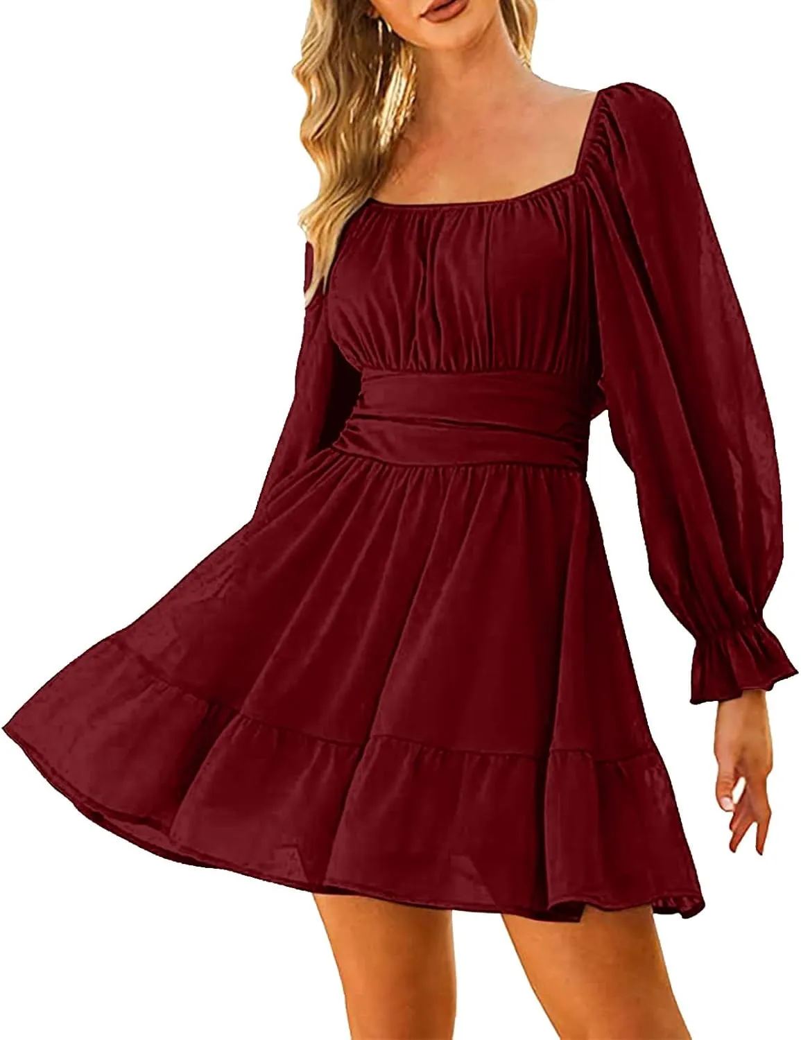 Women's Summer Sleeveless Midi Sundress Swing Casual Flowy Tiered Shirts Dress Beach Travel Vacation Outfits with Pockets