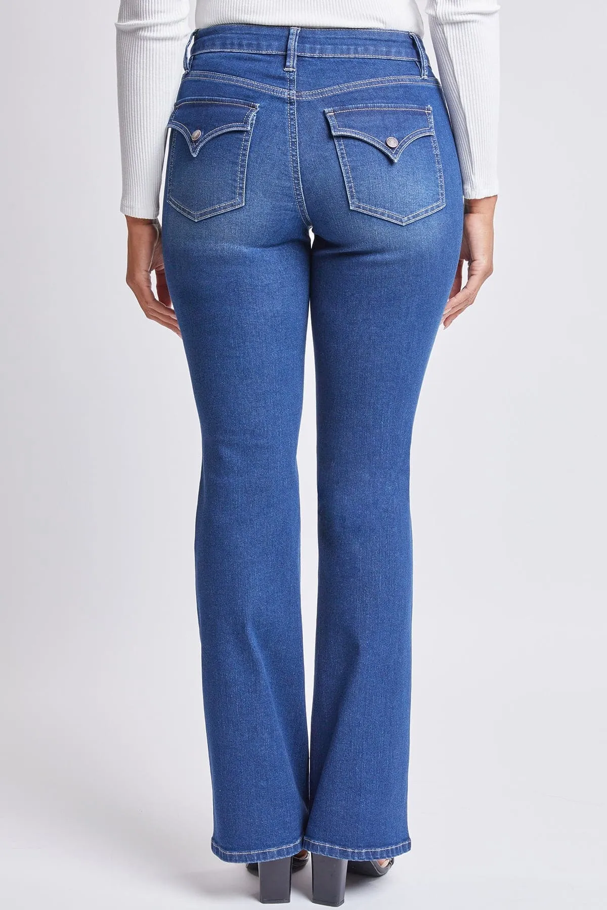 Women's Sustainable High Rise Flap Pocket Bootcut Jeans