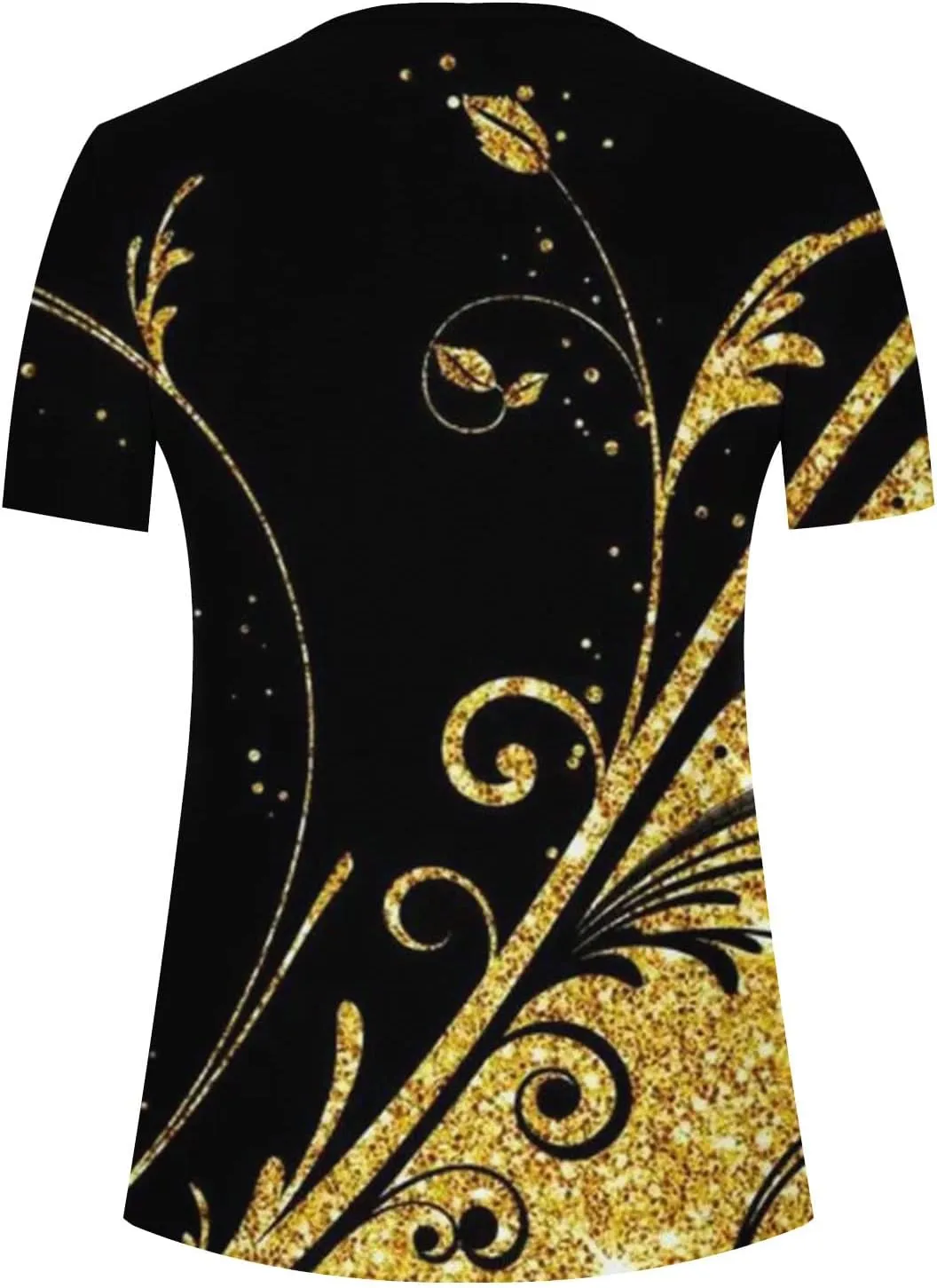 Womens Tops Dressy Casual 2023 Fashion Floral Print Tunic Plus Size Short Sleeve v Neck Henley Shirts