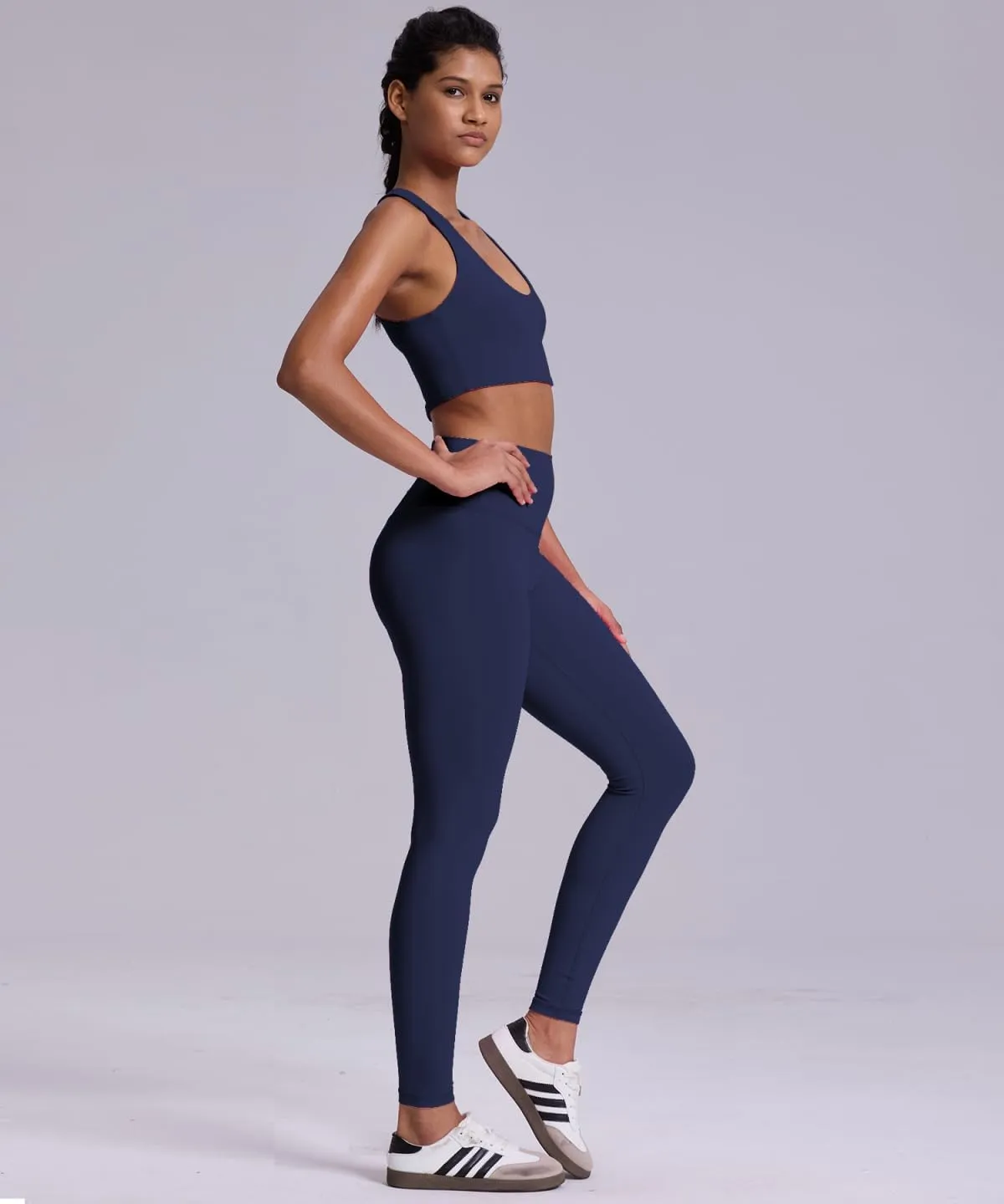 Women's Tummy Control Opaque Yoga Leggings - High Waisted Gym Workout Pants for Women XXS-XL