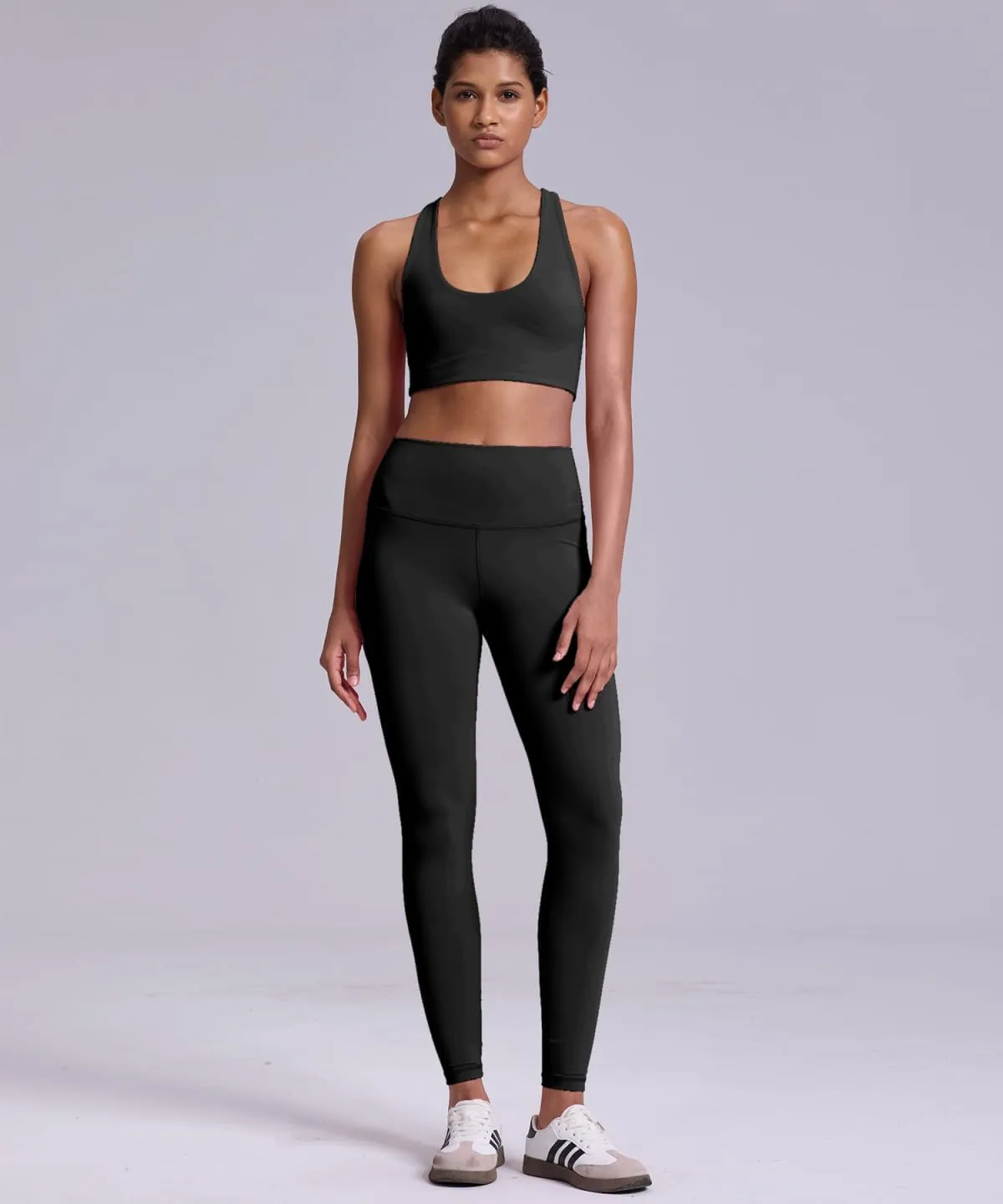Women's Tummy Control Opaque Yoga Leggings - High Waisted Gym Workout Pants for Women XXS-XL
