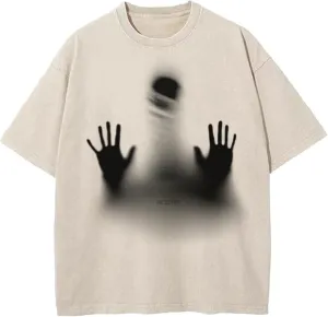 Wyeysyt Mens Oversized Graphic Tees Shirt Vintage Short Sleeve Cotton T Shirts Baggy Streetwear Washed Unisex Tops