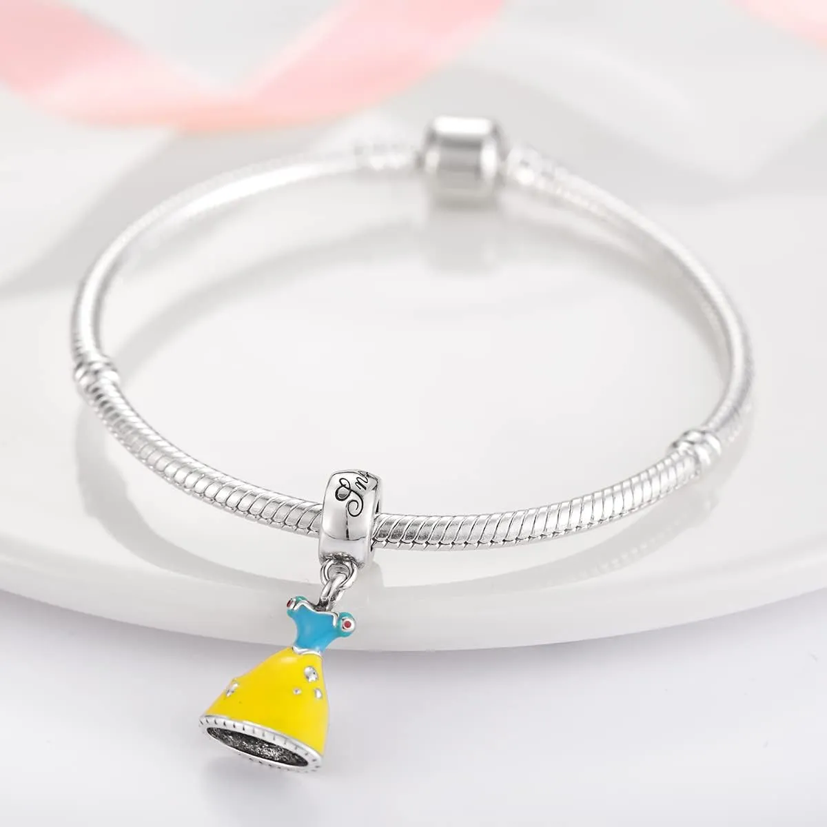 XinYouZhi 925 Sterling Silver Charms for Bracelets and Necklaces Princess Dress Heart Bear Beads Dangle Pendants Jewelry Birthday Charms for Women Mothers Day Charms