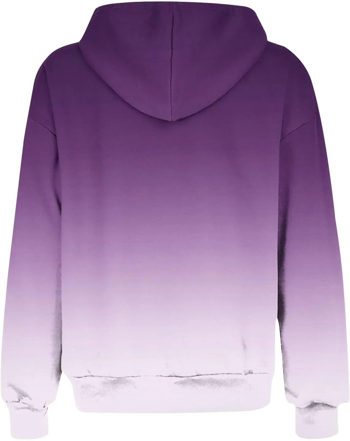 Zip Up Hoodie for Women Gradient Colors Y2K Sweatshirt Hoodies Sweater Casual Fleece Lined Track Jackets with Pockets