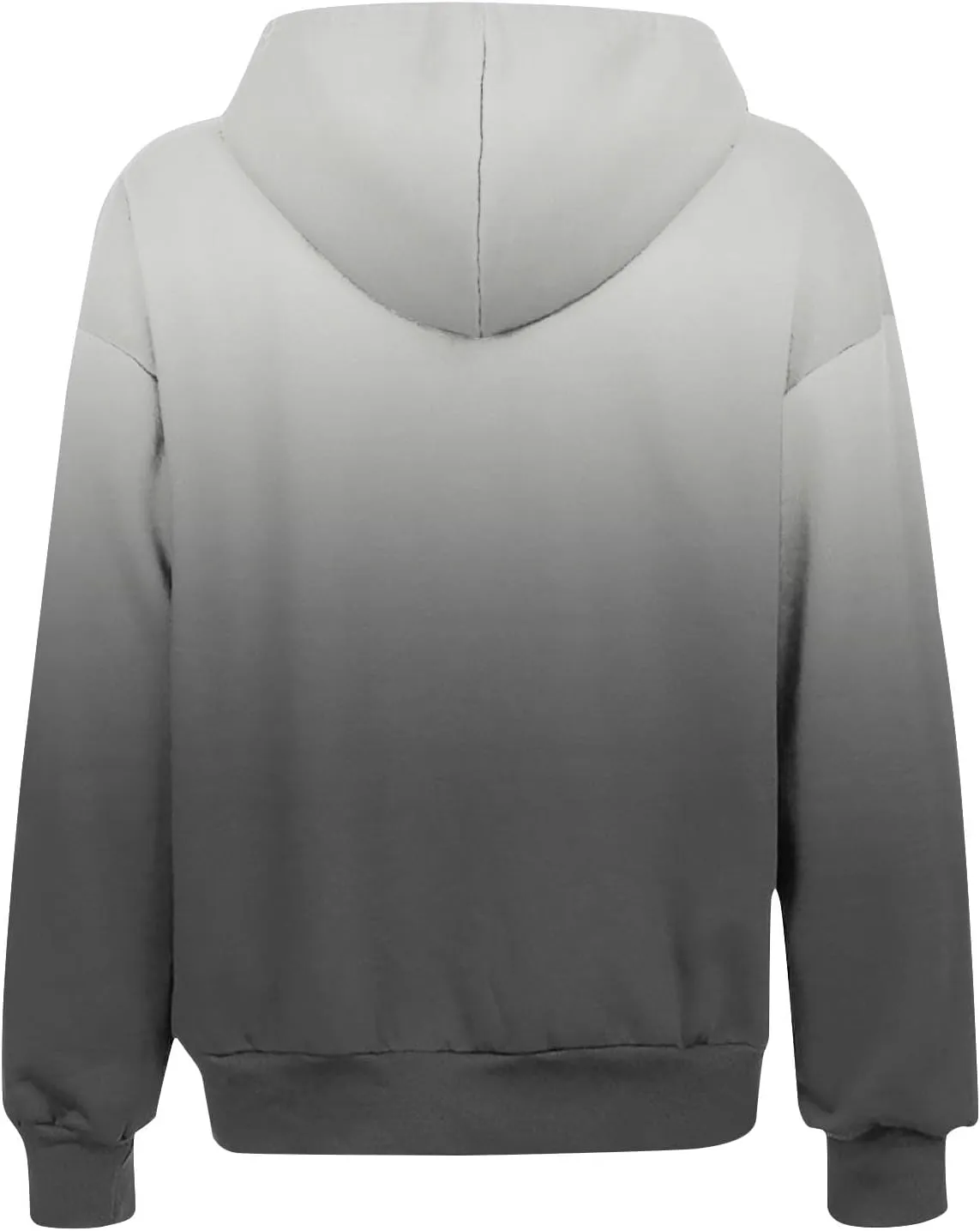 Zip Up Hoodie for Women Gradient Colors Y2K Sweatshirt Hoodies Sweater Casual Fleece Lined Track Jackets with Pockets
