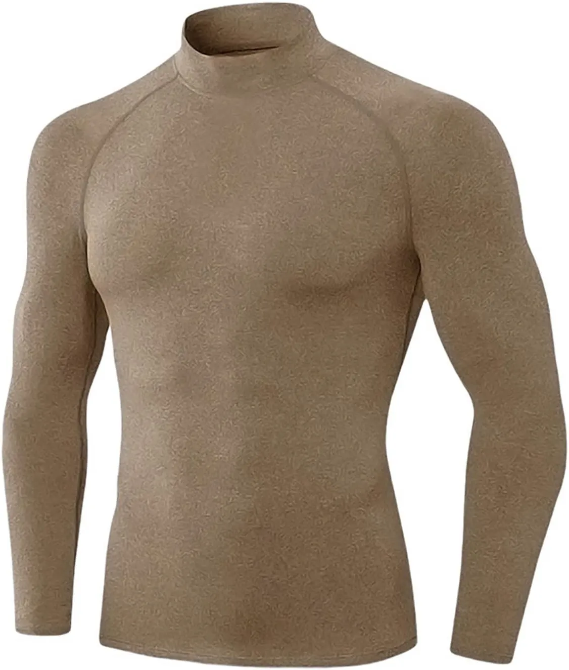 ZYXTIM Turtle Neck Shirt Men Muscle Shirts Long Sleeve Thermal Tops Cotton Slim Fit Pullover Top Plus Size Casual Basic Shirt